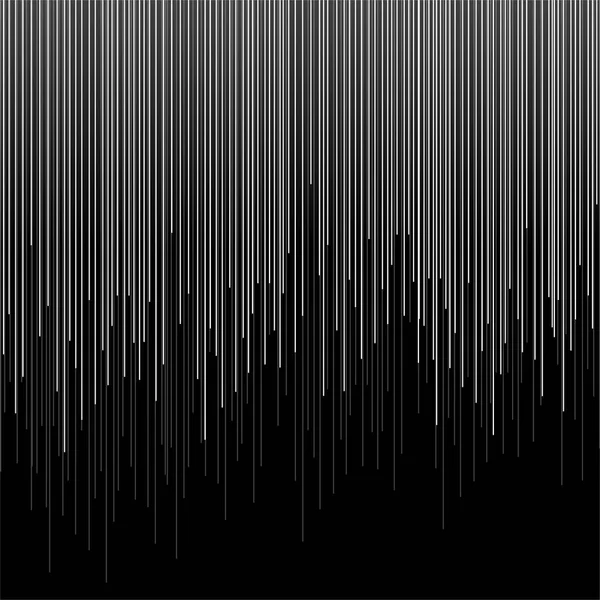 Fond aux lignes colorées, rayures sur fond noir — Image vectorielle