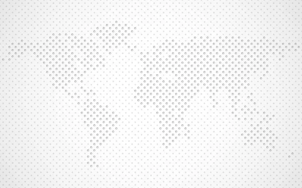 Αφηρημένη παγκόσμιο χάρτη των κουκκίδων. Vector εικονογράφηση — Διανυσματικό Αρχείο