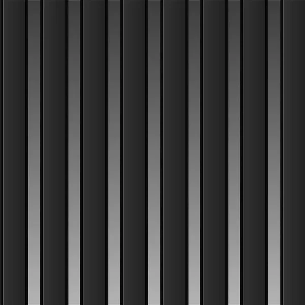 Schwarzer Hintergrund aus Streifen mit Schatten, geometrischem Banner, Vektor — Stockvektor