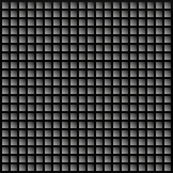 Black background with squares, vector geometric pattern — Stock Vector