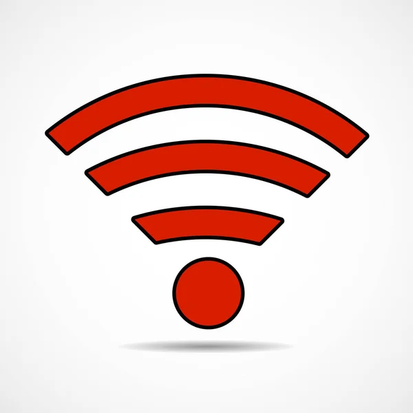 Wifi sign. Wireless network icon. Wifi zone — Stock Vector