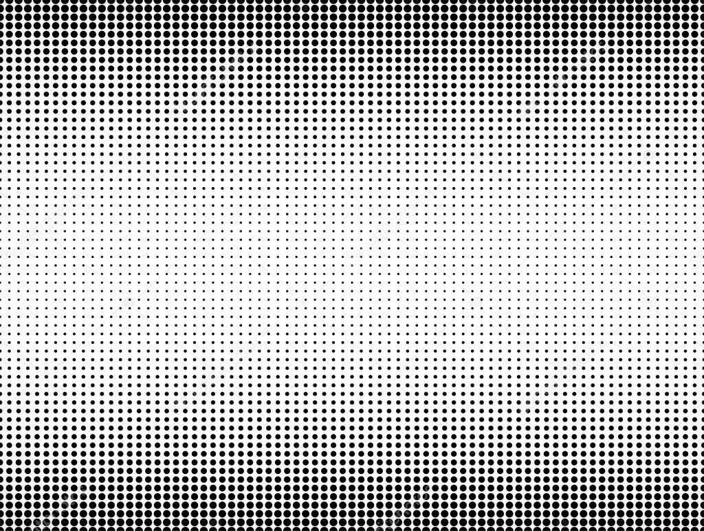 Vector halftone pattern. Black and white background