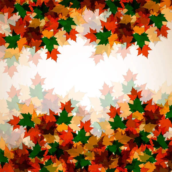 Herbst Hintergrund aus Ahornblättern für Ihr Design — Stockvektor