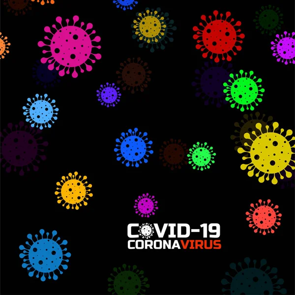 Coronavirus Background Bacteria Science Medicine Concept Abstract Vector Illustration — Stock Vector