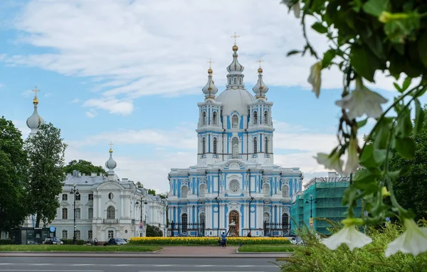 Petersburg Rusia Juni 2020 Pemandangan Katedral Kebangkitan Kecil Orientasi Horisontal — Stok Foto