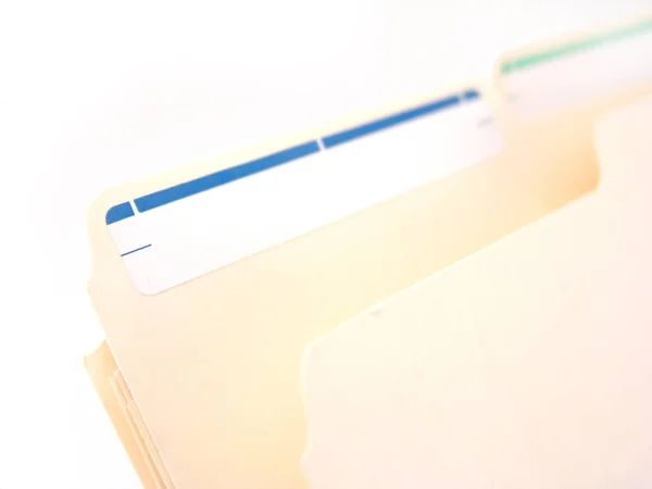 Klasik manilla dosya klasör içinde dosya (ile etiket asılı Close-up)