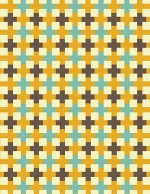 Vektör desen sarı, yeşil ve krem - büyük arka plan için yinelenen