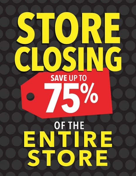 Mağaza satış - Save ilâ 75 tüm mağaza kapanış