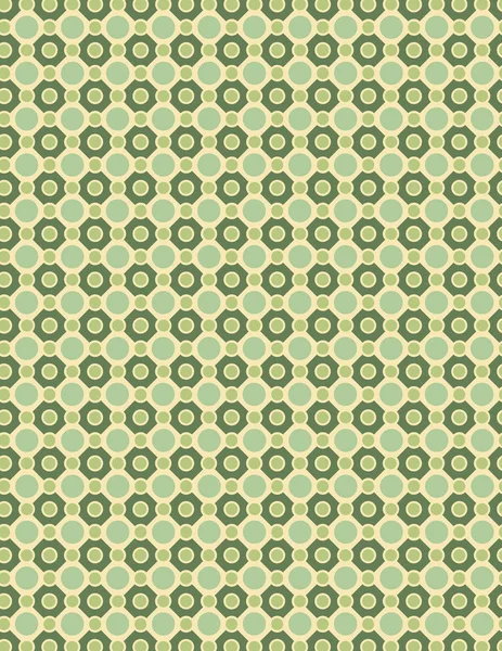 Green Repeating Circle Pattern Used Create Background — Stock Vector