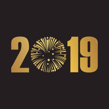 Mutlu yeni yıl 2019 afiş