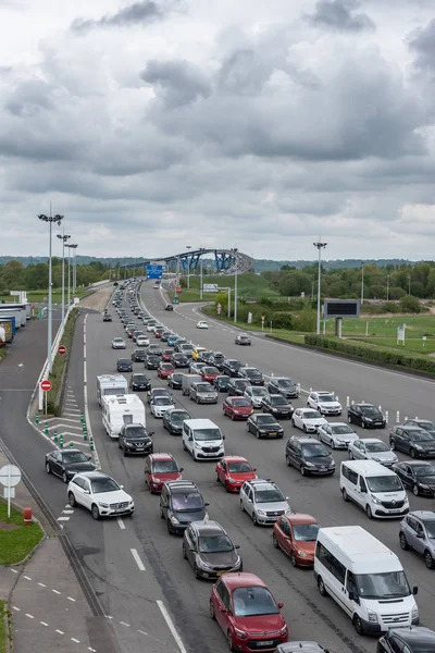 다리의 노르망디 프랑스 2018 노르망디 고속도로 — 스톡 사진