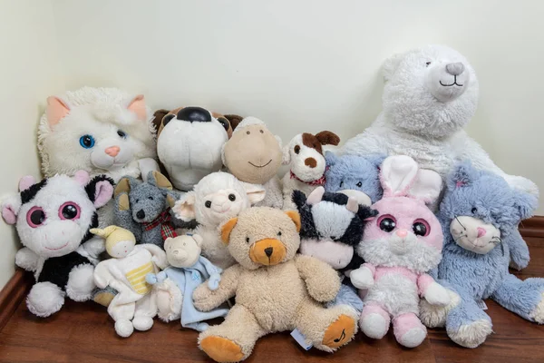 Soft toys in a child\'s bedroom