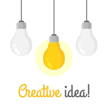 Ampulleri bir parlayan ile asılı seti