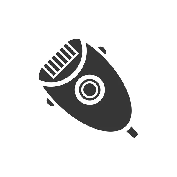 Domestic epilator glyph single isolated vector icon — 스톡 벡터