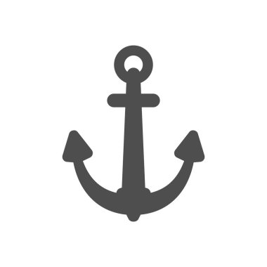 Çapa vektörü tek simgesi, ayrı izole işareti