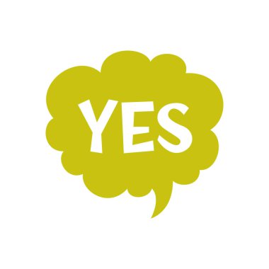 İleti vektör simgesi ile renkli konuşma balonu