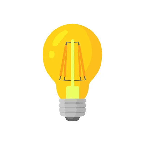 LED warm licht lamp vector kleurrijk pictogram — Stockvector