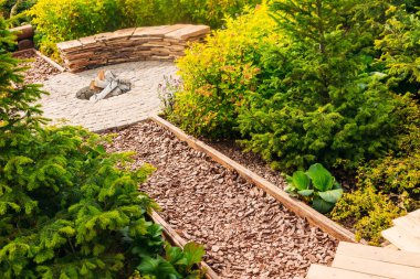 piknik şömine açık bölge relax için