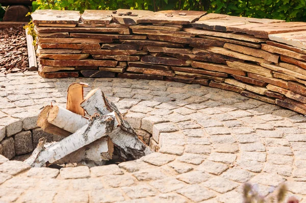 piknik şömine açık bölge relax için