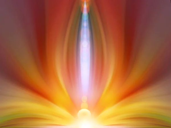 Abstract energy flower. Color autumn background. Blurred color light. Background for text and symbol: yoga, aura, glow, magic, hypnosis, meditation.
