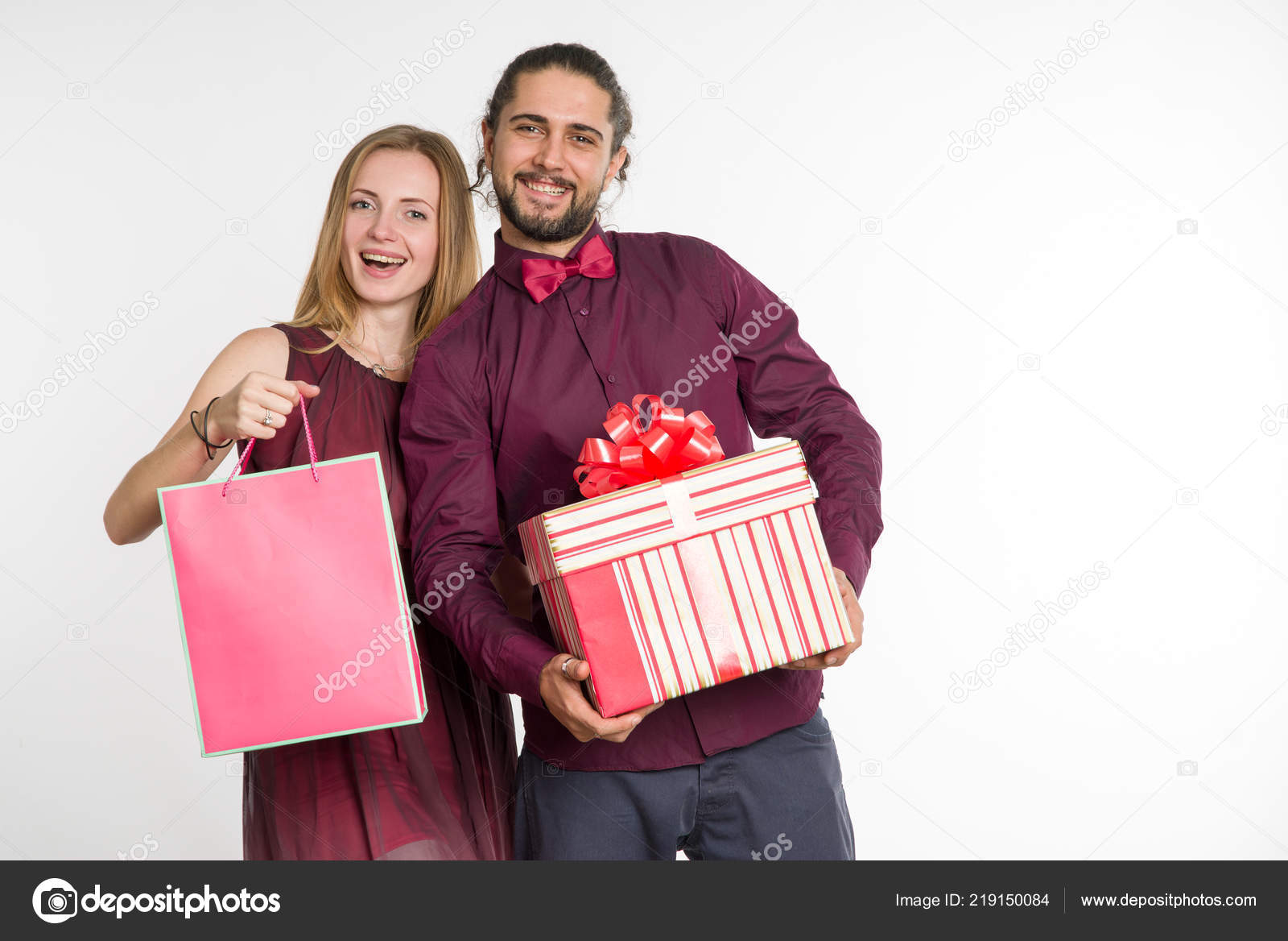 Geschenk-Paket, rosa, Weihnachten, Valentinstag, Geburtstag