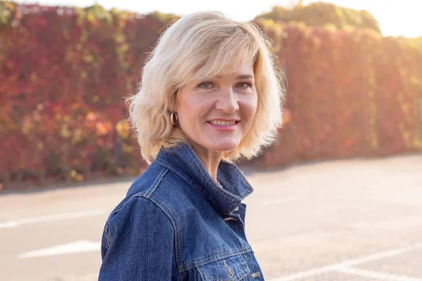 Portrait Mature Woman Years Old — Stock Photo, Image