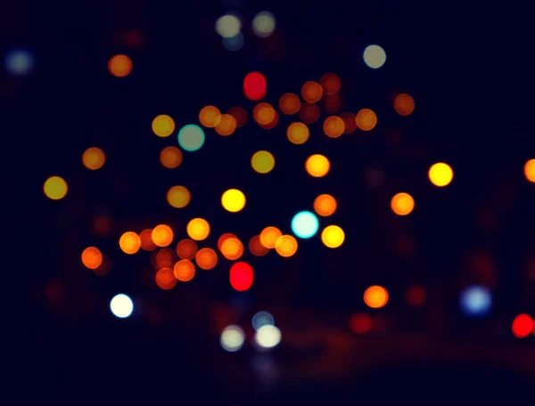 Bokeh Cor Rua Cidade Leve Cidade Nocturna Contexto Abstrato — Fotografia de Stock