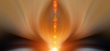 Soyut enerji çiçeği. Metin için arka plan: yoga, aura, ışık, parlaklık, büyü, hipnoz, meditasyon, rüya, lotus, uyum. Mandala, ezoterik - kavram.
