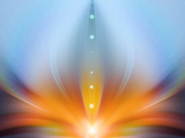 Abstract Energy Flower Illustration Text Esoteric — Stock Photo, Image