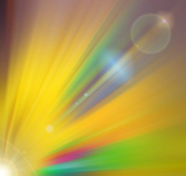 Sarı yeşil renk ışığı, soyut arka plan.