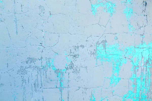 Textuur Van Een Oude Gepleisterde Muur Geschilderd Met Blauwe Witte — Stockfoto