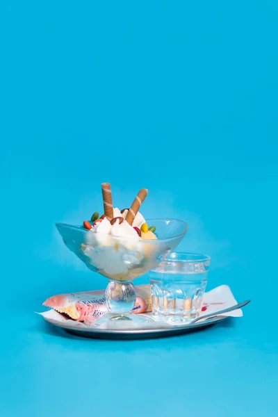 Glasschale Auf Tabletinde Kindereisbecher