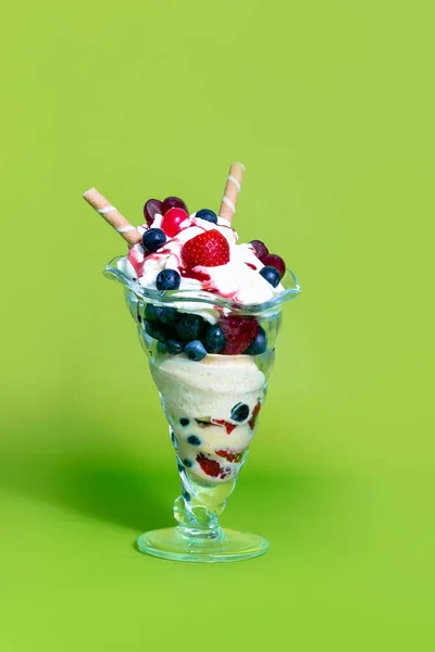 Glasschale 'de Eisbecher Fruechte.