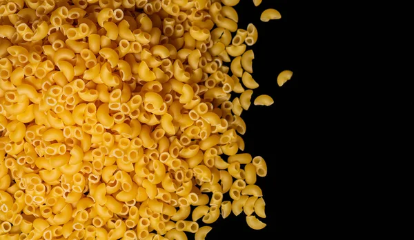 Siyah Arka Plan Yakın Çekim Makro Pasta Boynuzları — Stok fotoğraf