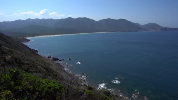 Capo Pecora Promontorio Situato All Estremo Sud Della Costa Verde — Video Stock