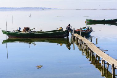Eski tekneleriyle balıkçılar şafakta düşebilir. Sardunya Güney