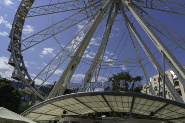 Gece Budapeşte gözü. Yeni dönme dolabı Erzs Bet 'de açıldı