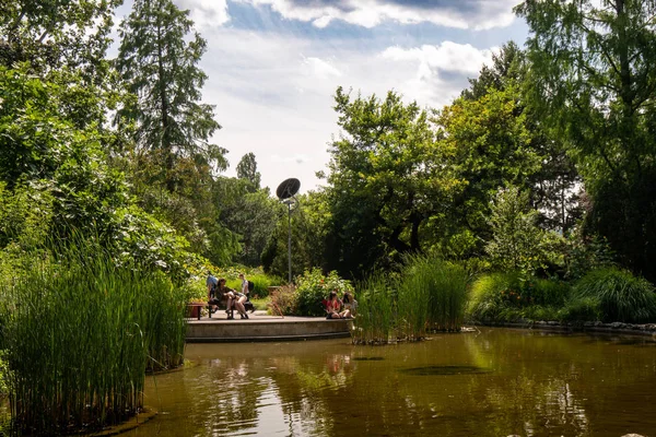 The Margaret Island on the Danube, between Buda and Pest, is a q — Stock Photo, Image