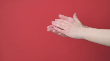 Yakından iki kadın el alkışlıyor, alkışlıyor, teşekkür ediyor..