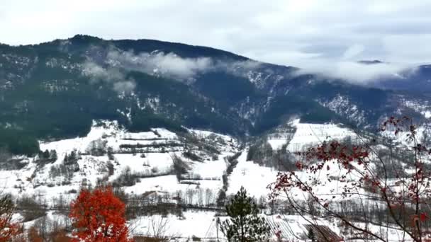 Kış Idil Dağlık Bölgede Video Klip — Stok video