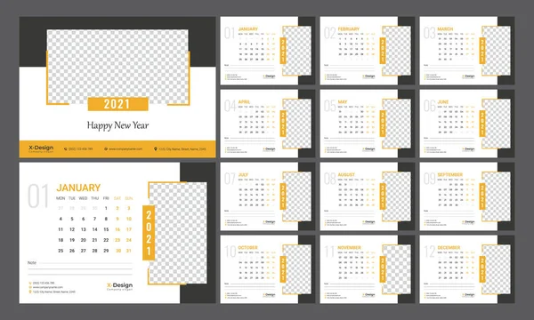 2021 numaralı masa takvimi. Yıllık planlamacı. Okul ve şirket programı.