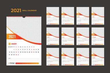 Duvar takvimi 2021. Yıllık planlamacı. Okul ve şirket programı.