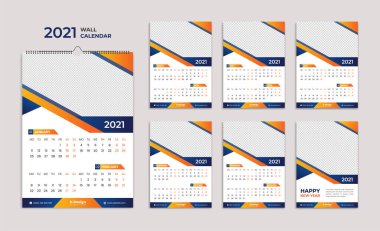 Duvar takvimi 2021. Yıllık planlamacı. Okul ve şirket programı.