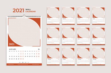 Duvar takvimi 2021. Yıllık planlamacı. Okul ve şirket programı.