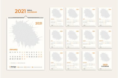 Duvar takvimi 2021. Yıllık planlamacı. Okul ve şirket programı.