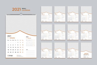 Duvar takvimi 2021. Yıllık planlamacı. Okul ve şirket programı.