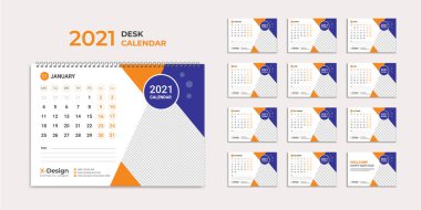 2021 numaralı masa takvimi. Yıllık planlamacı. Okul ve şirket programı.