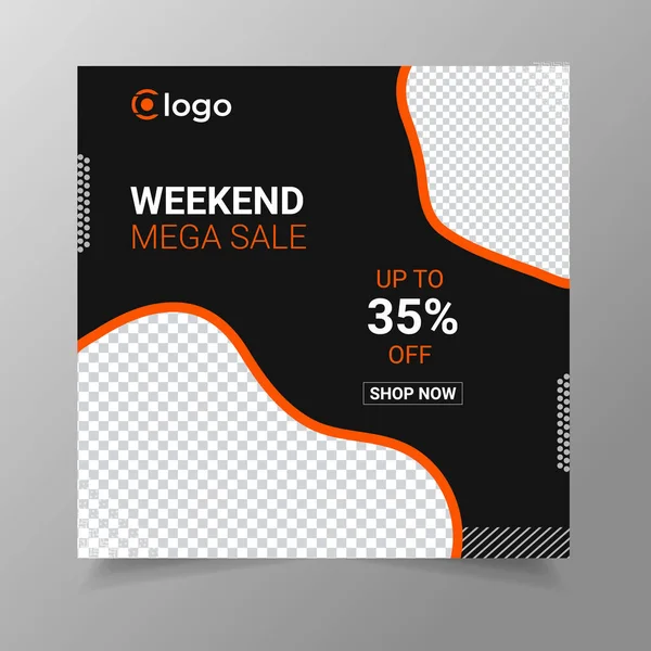 Web ve sosyal medya için modern moda satışı afişi, moda afişi