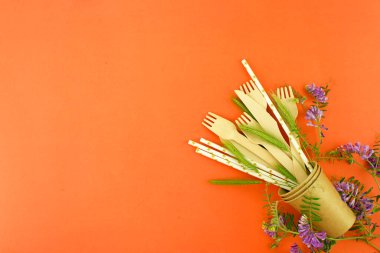 Sıfır israf kavramı. Tek kullanımlık sofra takımı. Hammadde ve atıkların yeniden kullanılması ve işlenmesine yönelik teknolojiler.