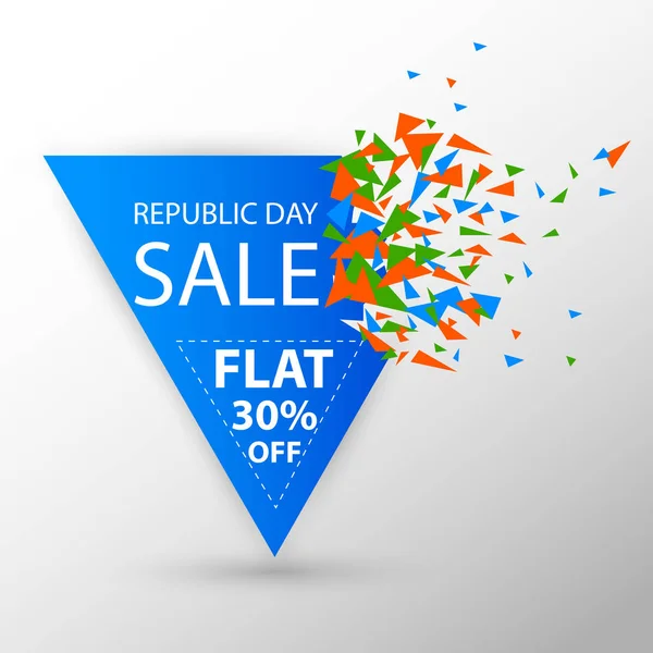 Promoção Promoção Publicidade banner para 26 de janeiro, Feliz Dia da República da Índia — Vetor de Stock